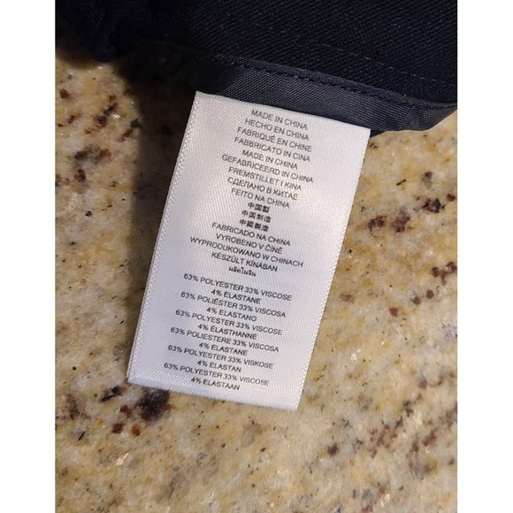 Michael Kors Womens Size 10 Basics Pants Black Blue? Career Dress Trouser 34x31 - Picture 8 of 15